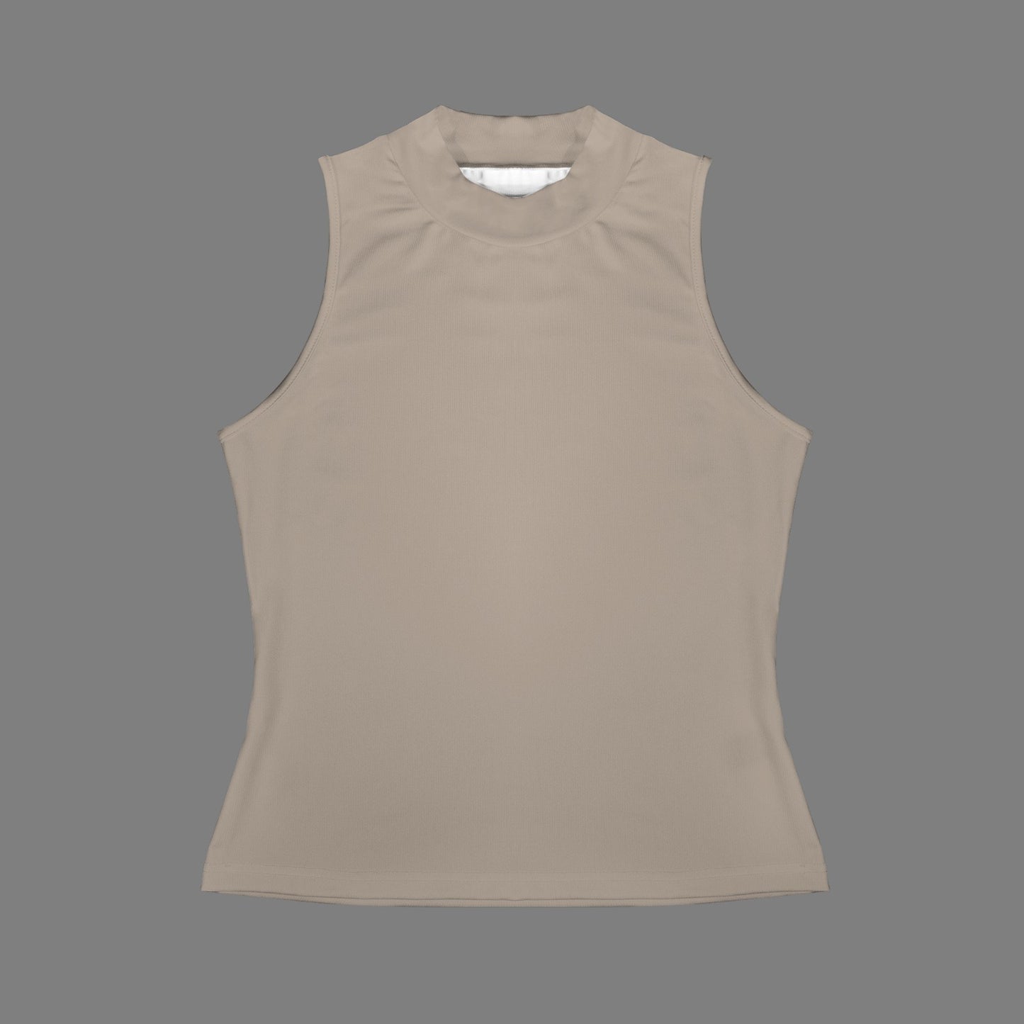 Casual Sleeveless Slim Fit Tank Top Light Mocha