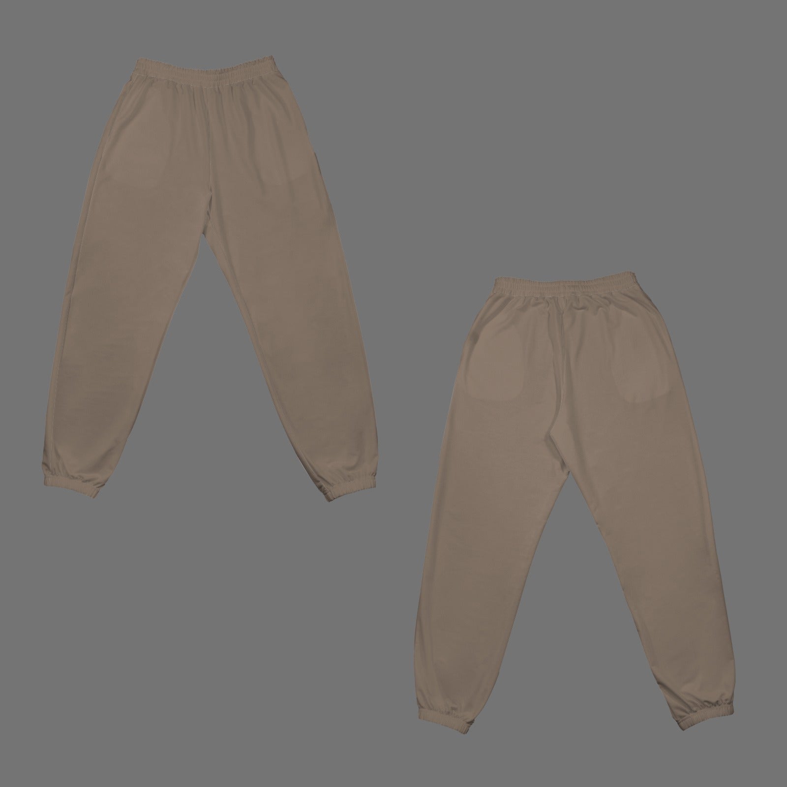 Taupe Beige High Waist Pocket Sweatpants