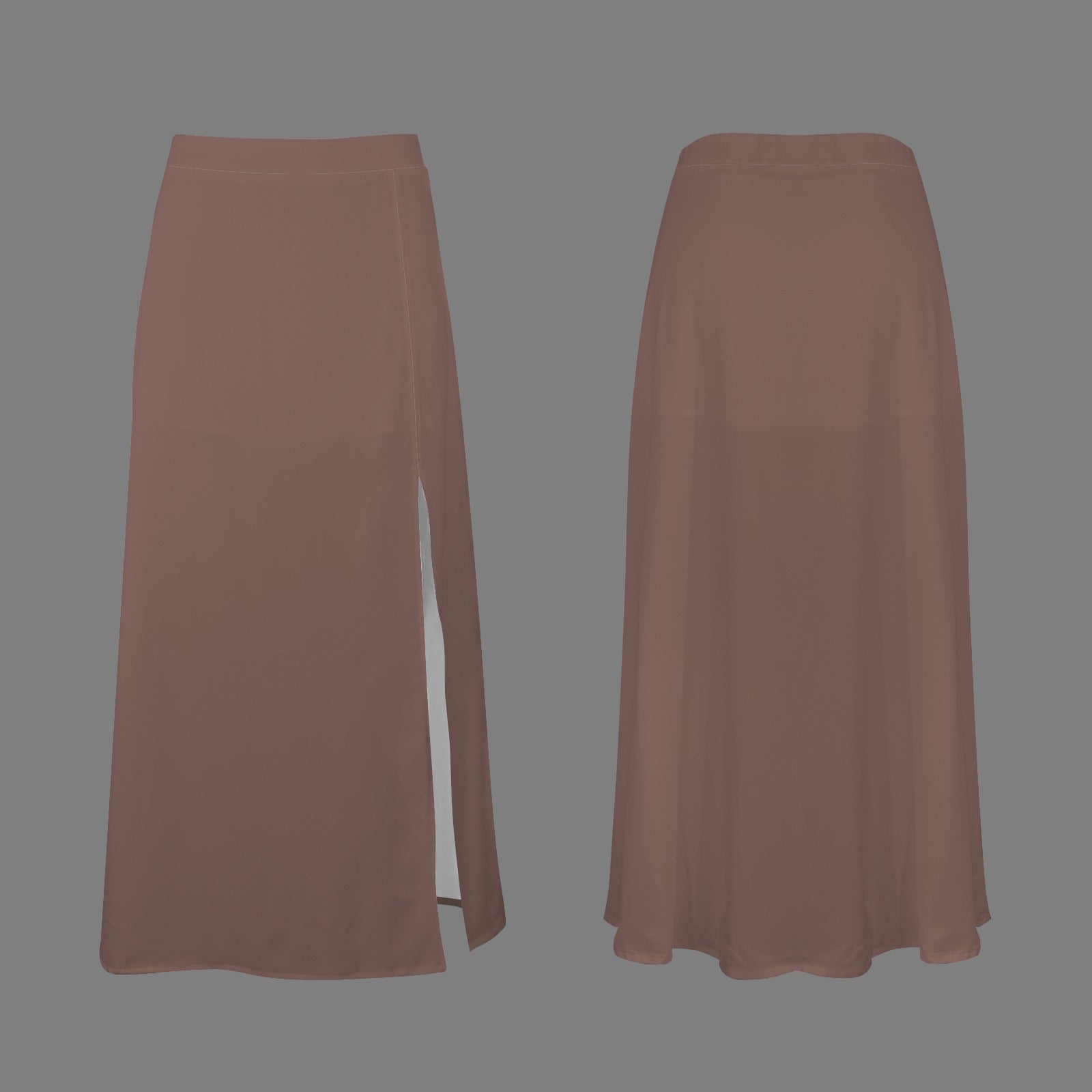 Split Thigh Maxi Skirt Cocoa