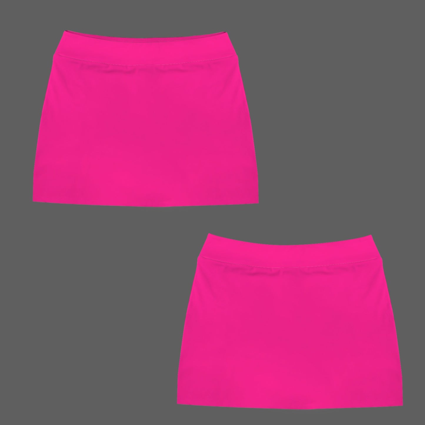 High Waist Pocket Split Sport Skort Magenta