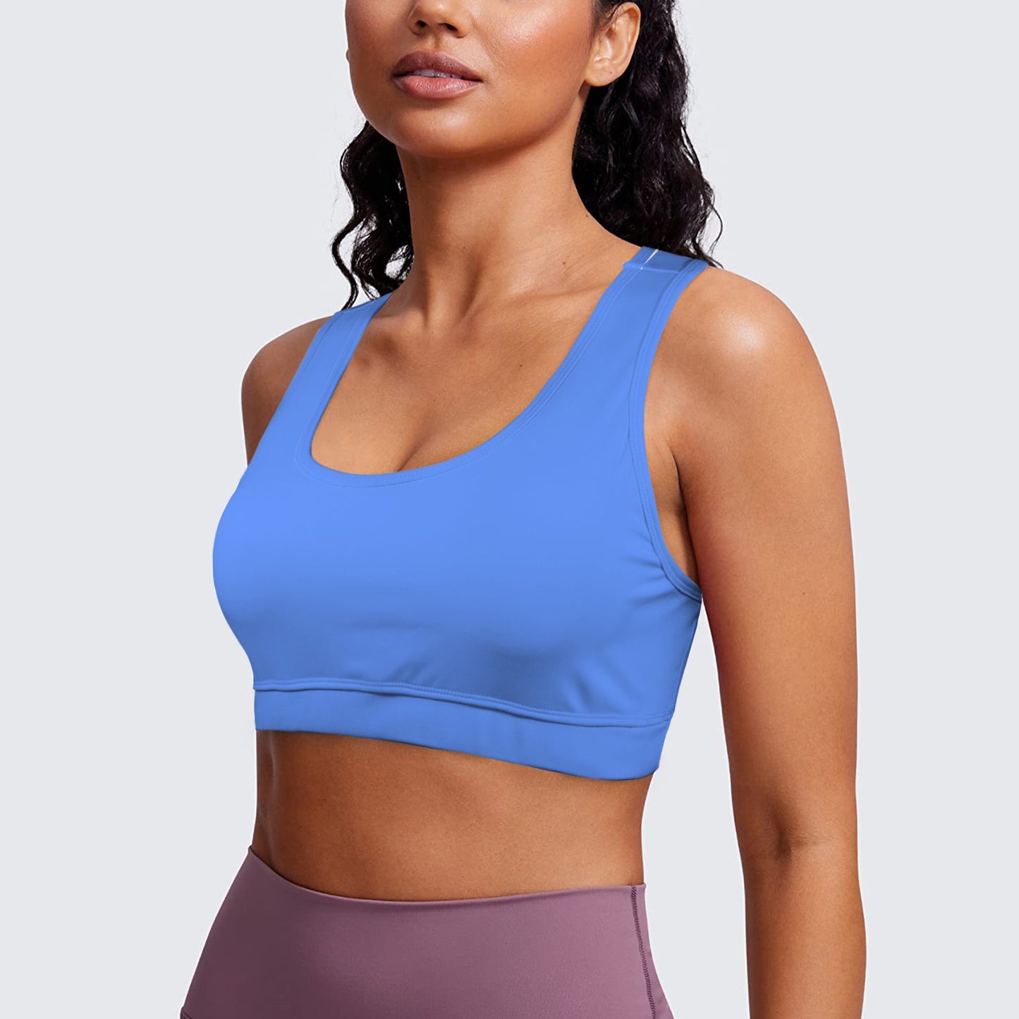 Racerback Sports Bra Blue