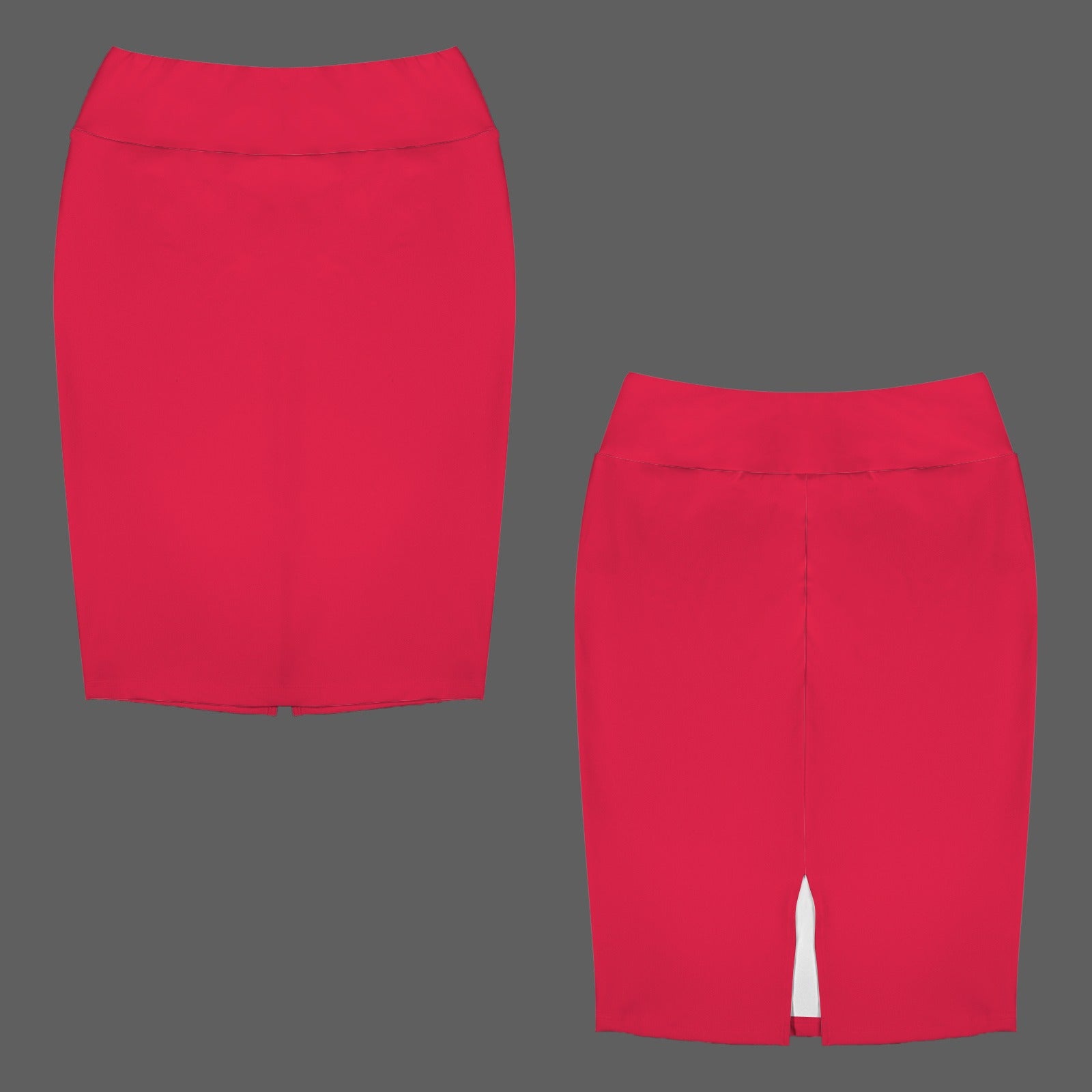 High Waist Below Knew Pencil Skirt Strawberry