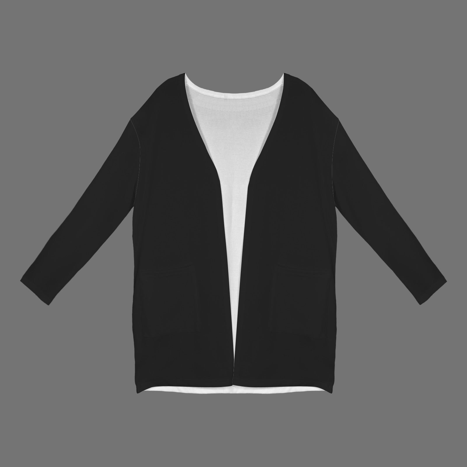 Long Sleeve Pocket Cardigan Black