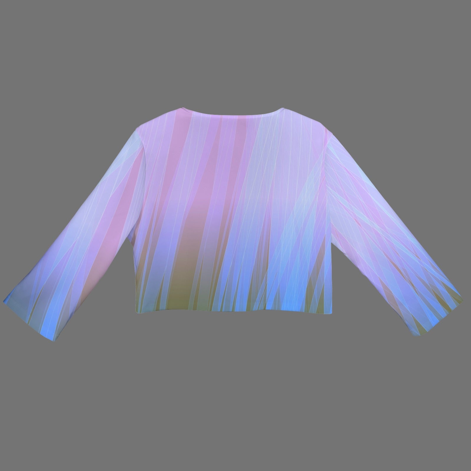 Gradient Glow Open Front Short Blazer