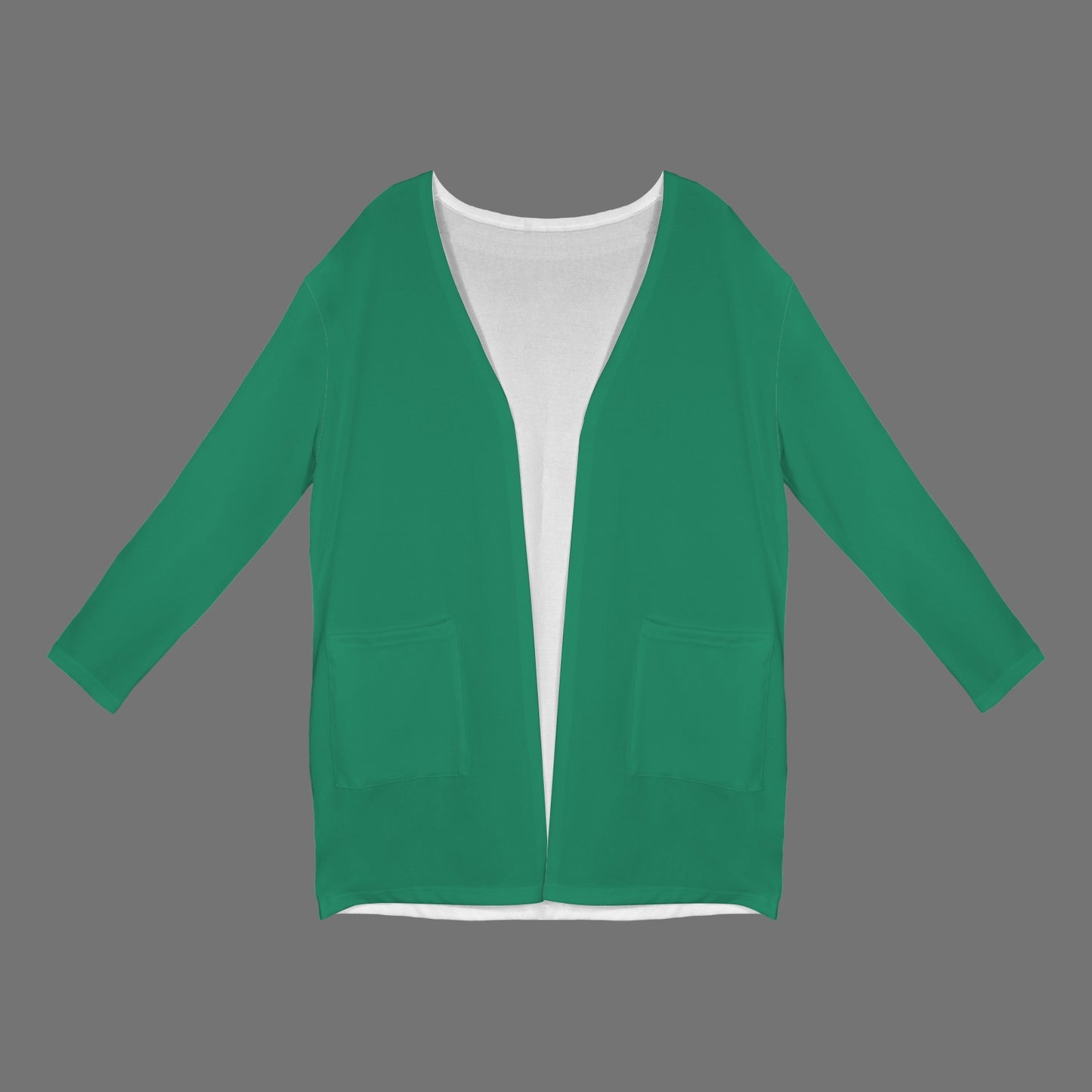 Long Sleeve Pocket Cardigan Emerald