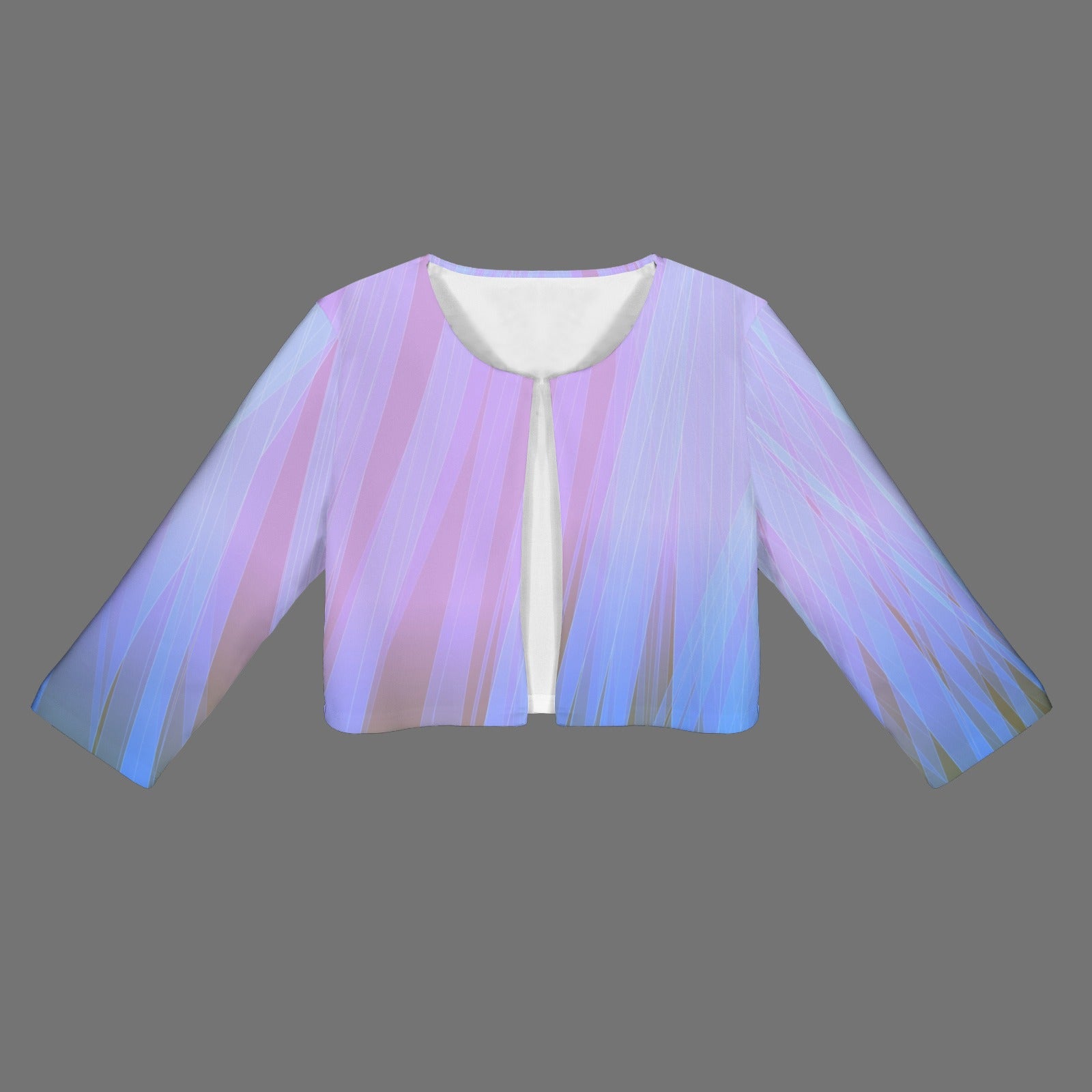 Gradient Glow Open Front Short Blazer