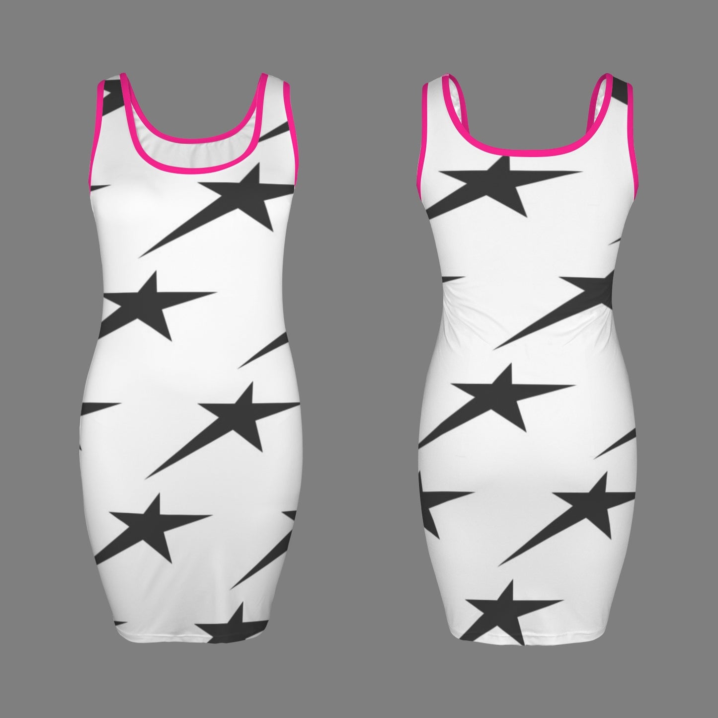 Sleeveless Bodycon Tank Dress Starry