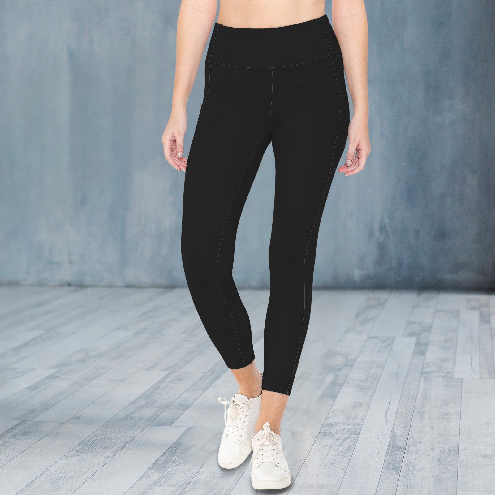 High Waist Yoga Pocket Leggings Black