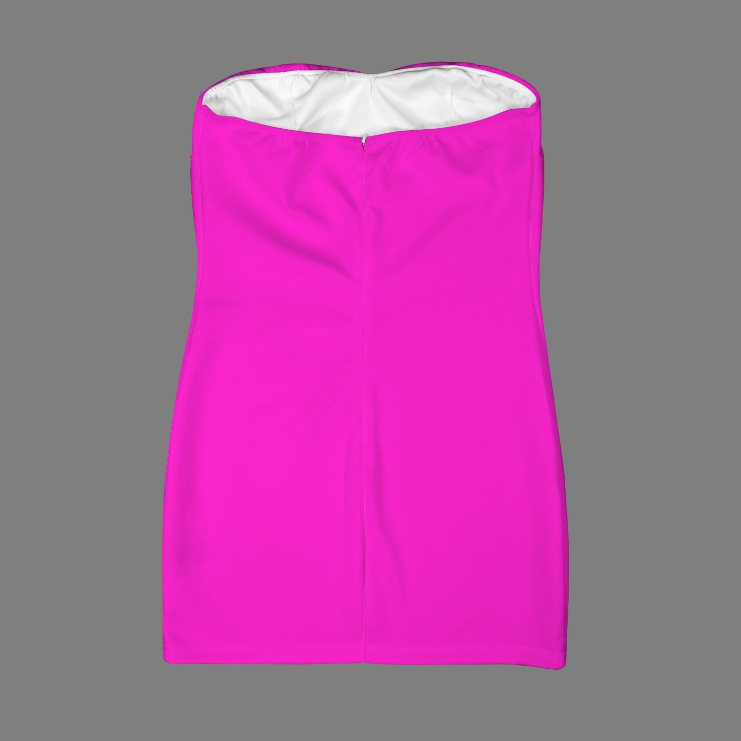 Off Shoulder Tube Top Bodycon Dress Fuchsia