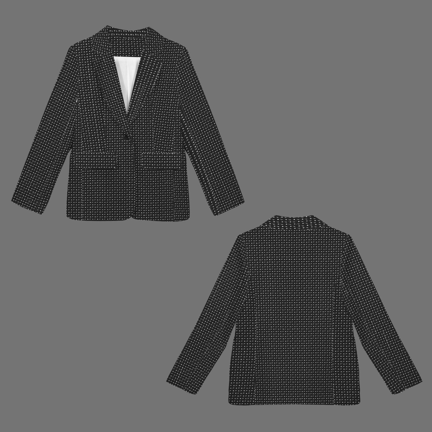 Open Front Casual Long Sleeve Blazer BW Starry