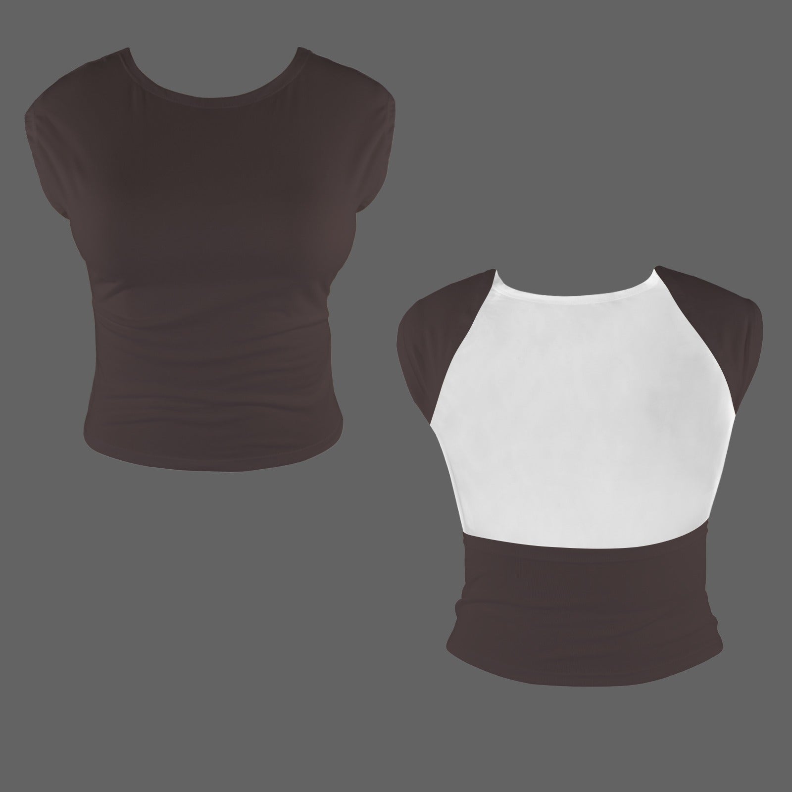 Backless T-Shirts Espresso