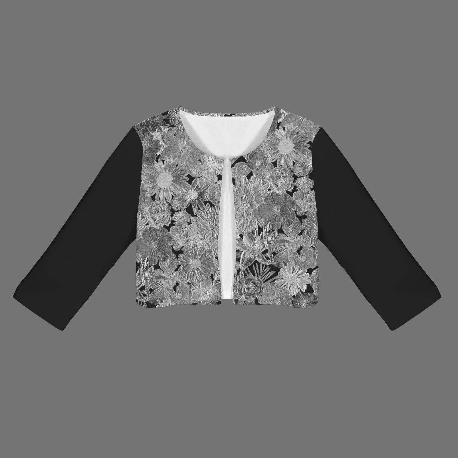 BW Floral MBoss I Open Front Short Blazer