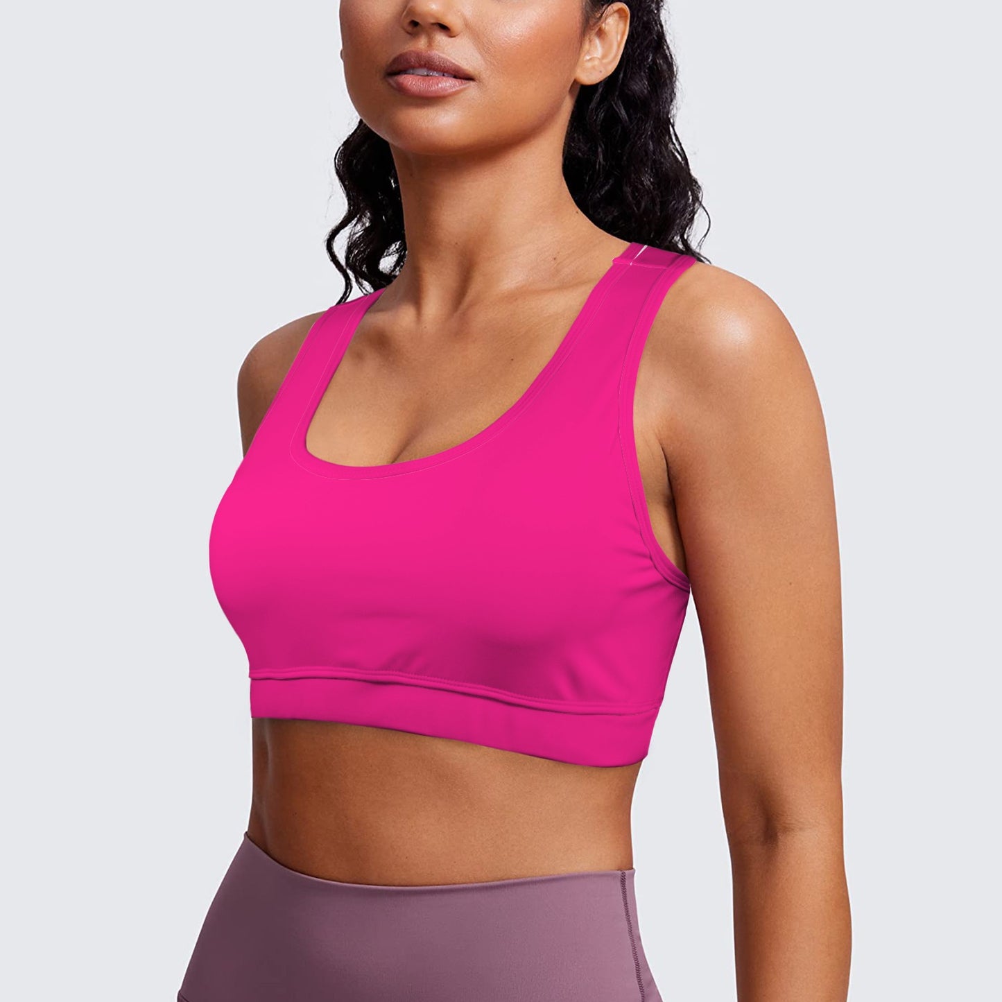 Racerback Sports Bra Magenta