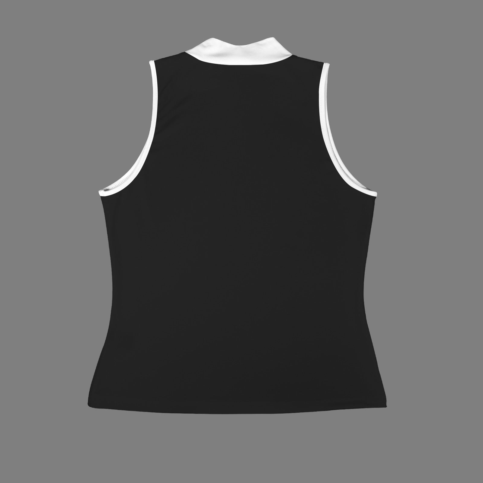 Casual Sleeveless Slim Fit Tank Top Black White