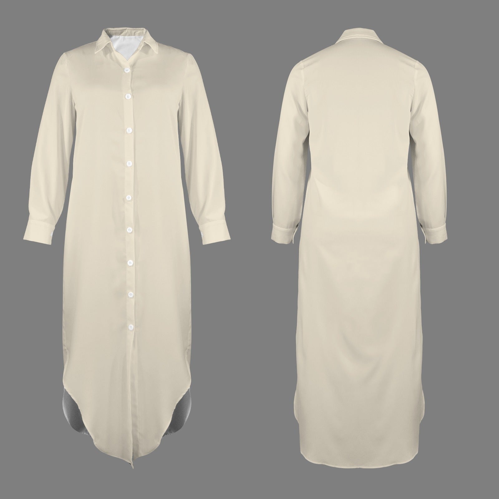 Lightest Beige Shirt Dress