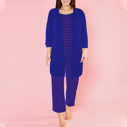 Royal é Stardrops Print 3 Piece Pajama Set