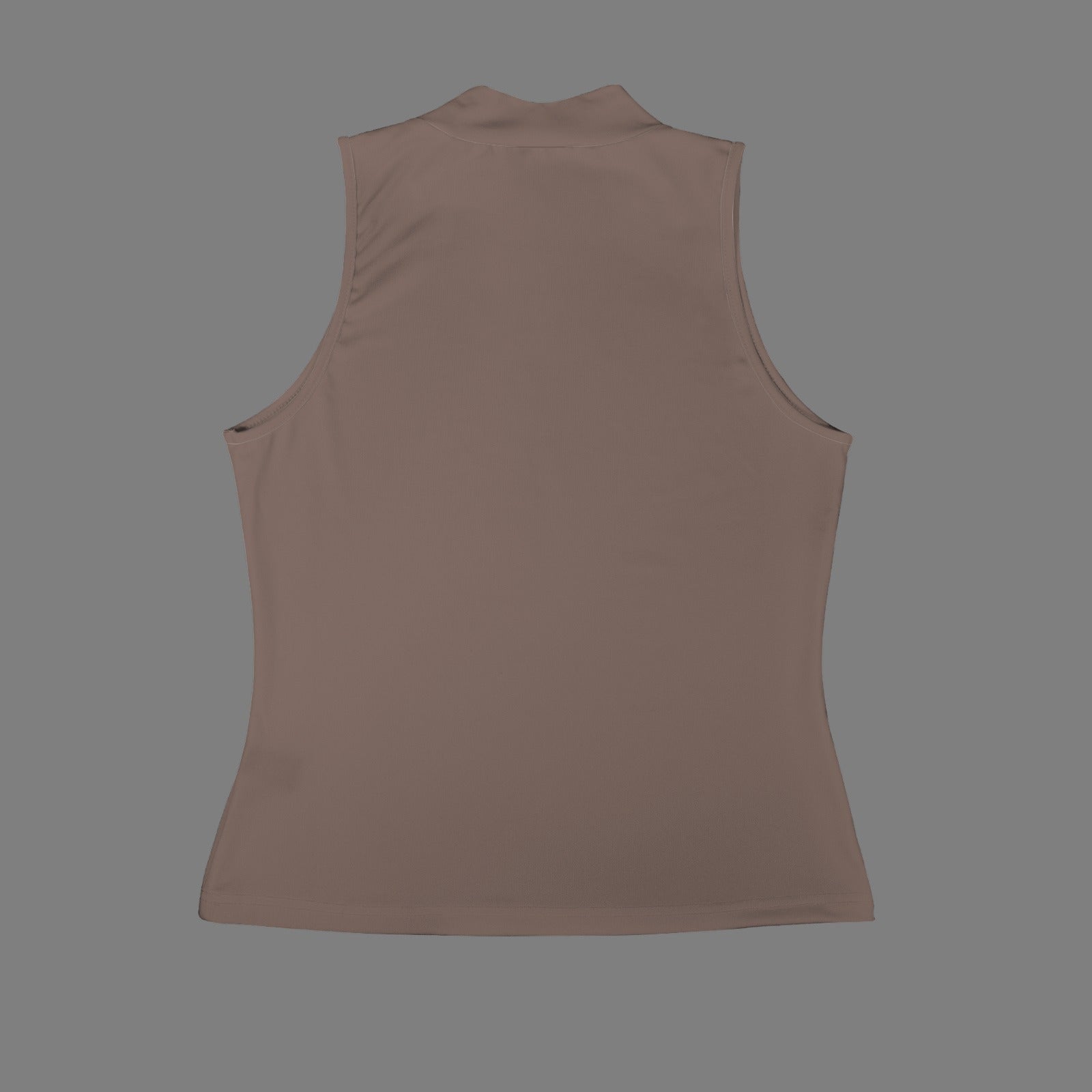 Casual Sleeveless Slim Fit Tank Top Mocha