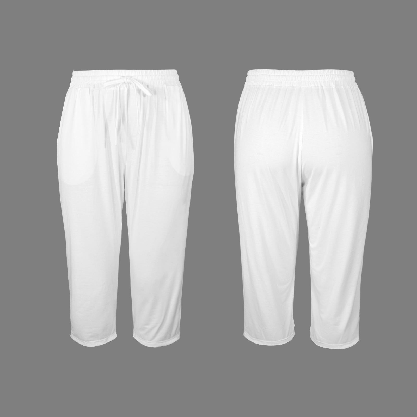 White Pocket Capris