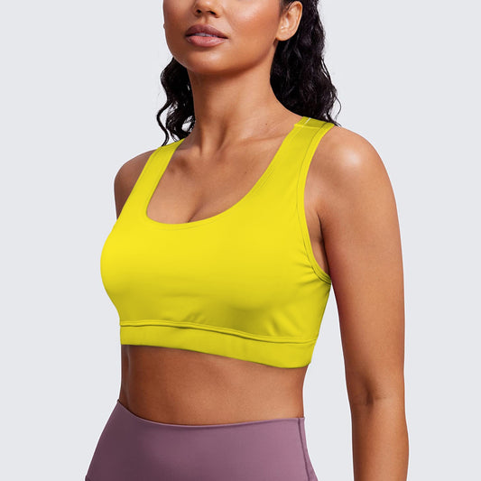 Racerback Sports Bra Sun Yellow