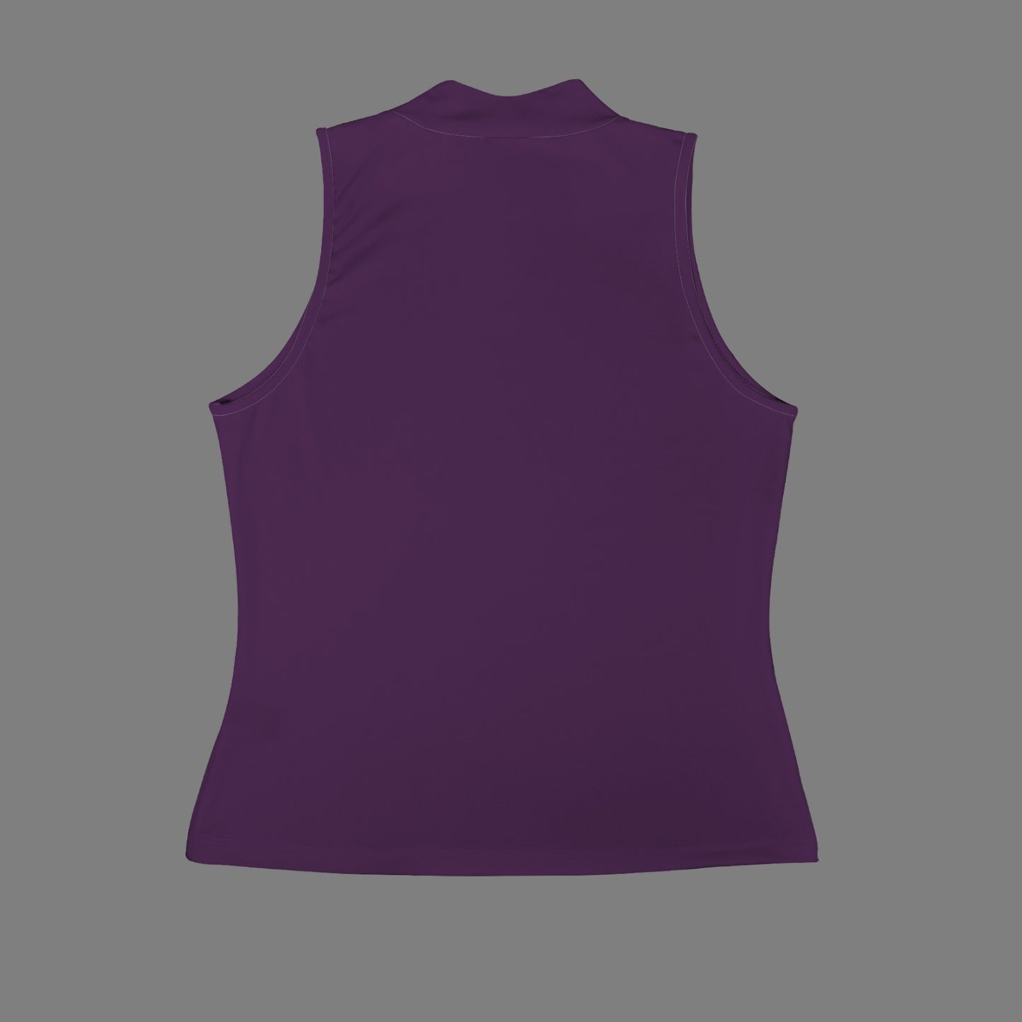 Casual Sleeveless Slim Fit Tank Top Flower Purple