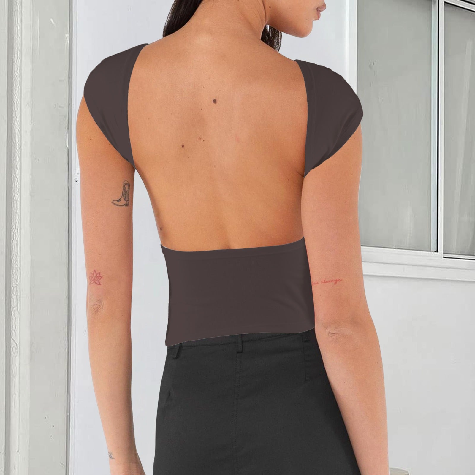 Backless T-Shirts Espresso