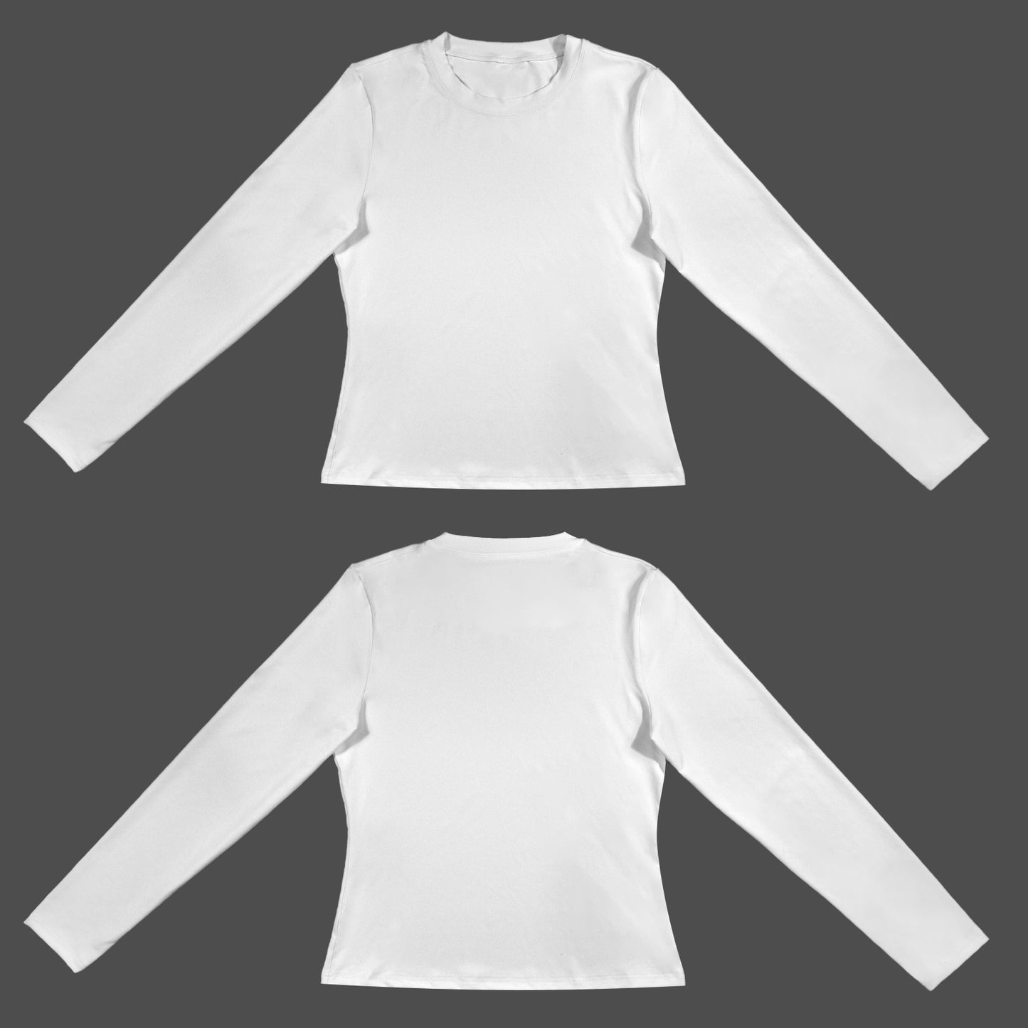 Slim Fit Long Sleeve T-shirt White