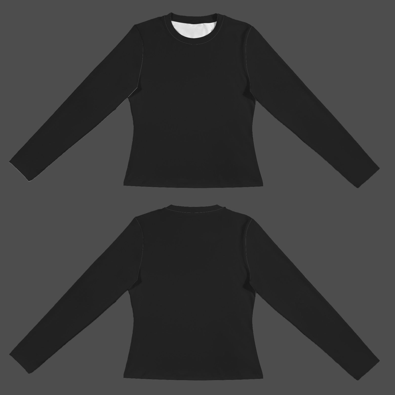 Slim Fit Long Sleeve T-shirt Black