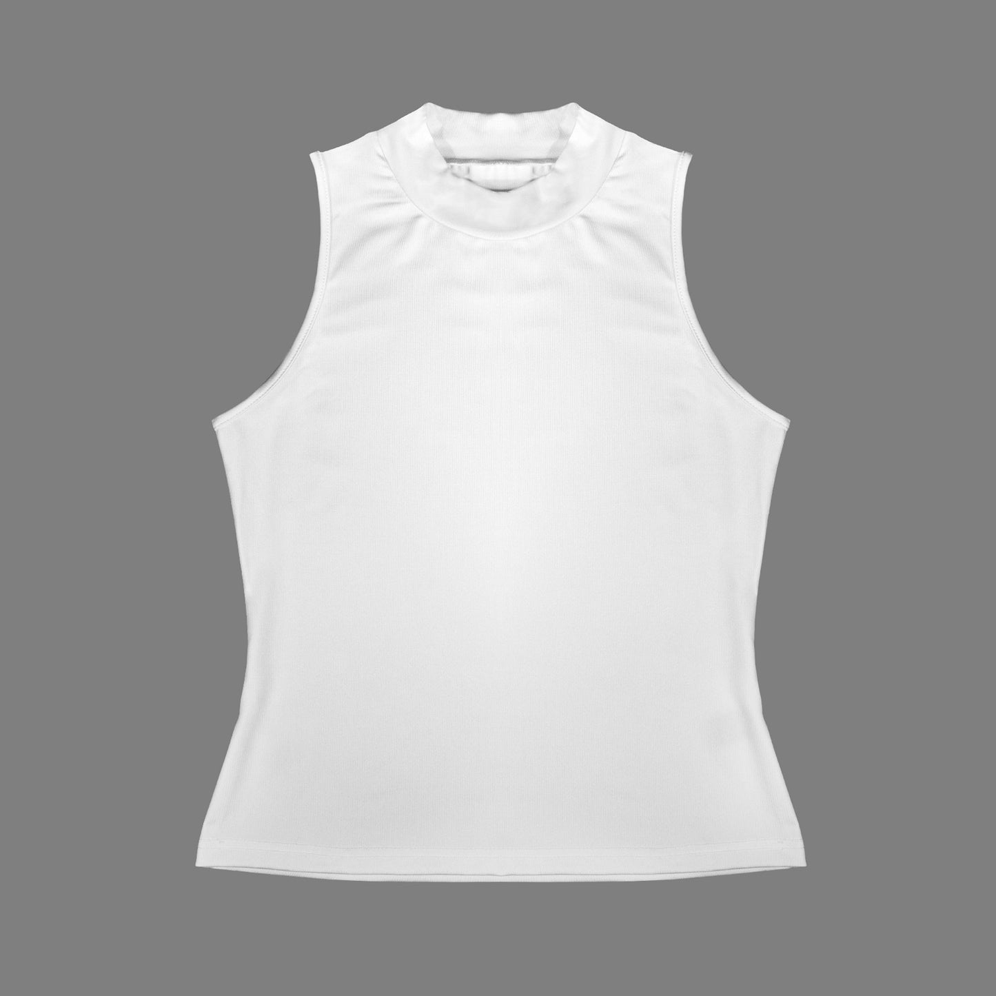 Casual Sleeveless Slim Fit Tank Top White