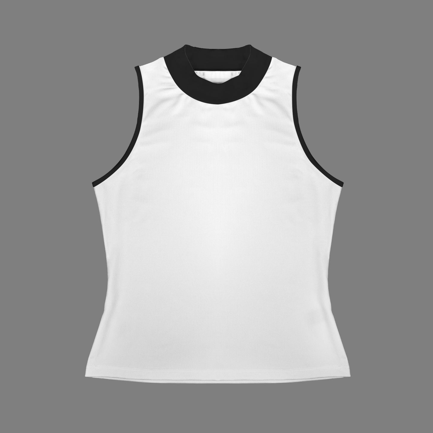 Casual Sleeveless Slim Fit Tank Top White Black