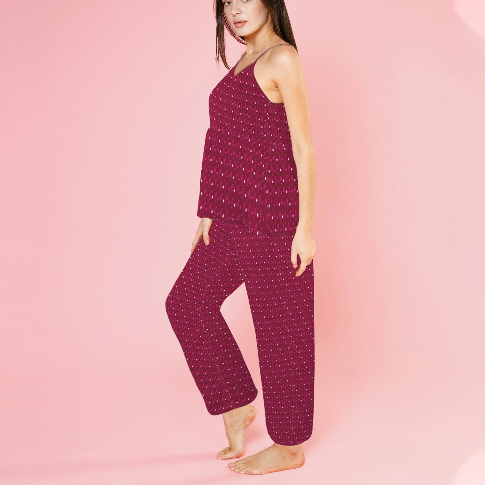 Dark Berry é Stardrops Print 3 Piece Pajama Set