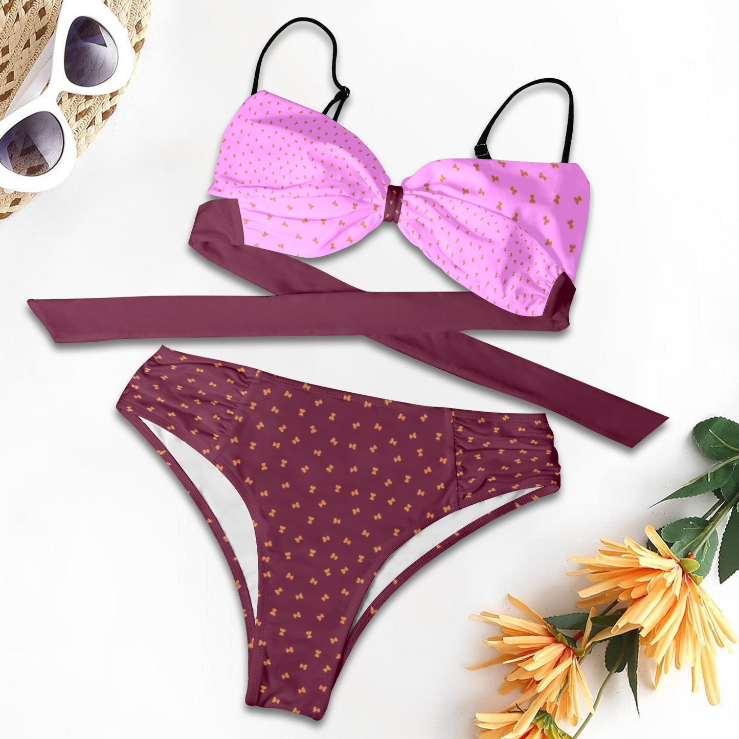 Perfect Butterfly Petal Purples Bikini