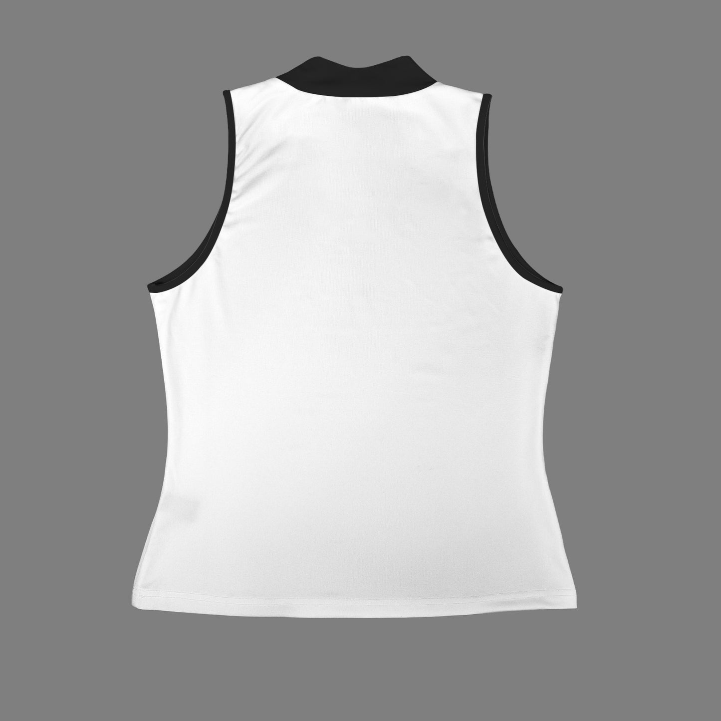 Casual Sleeveless Slim Fit Tank Top White Black