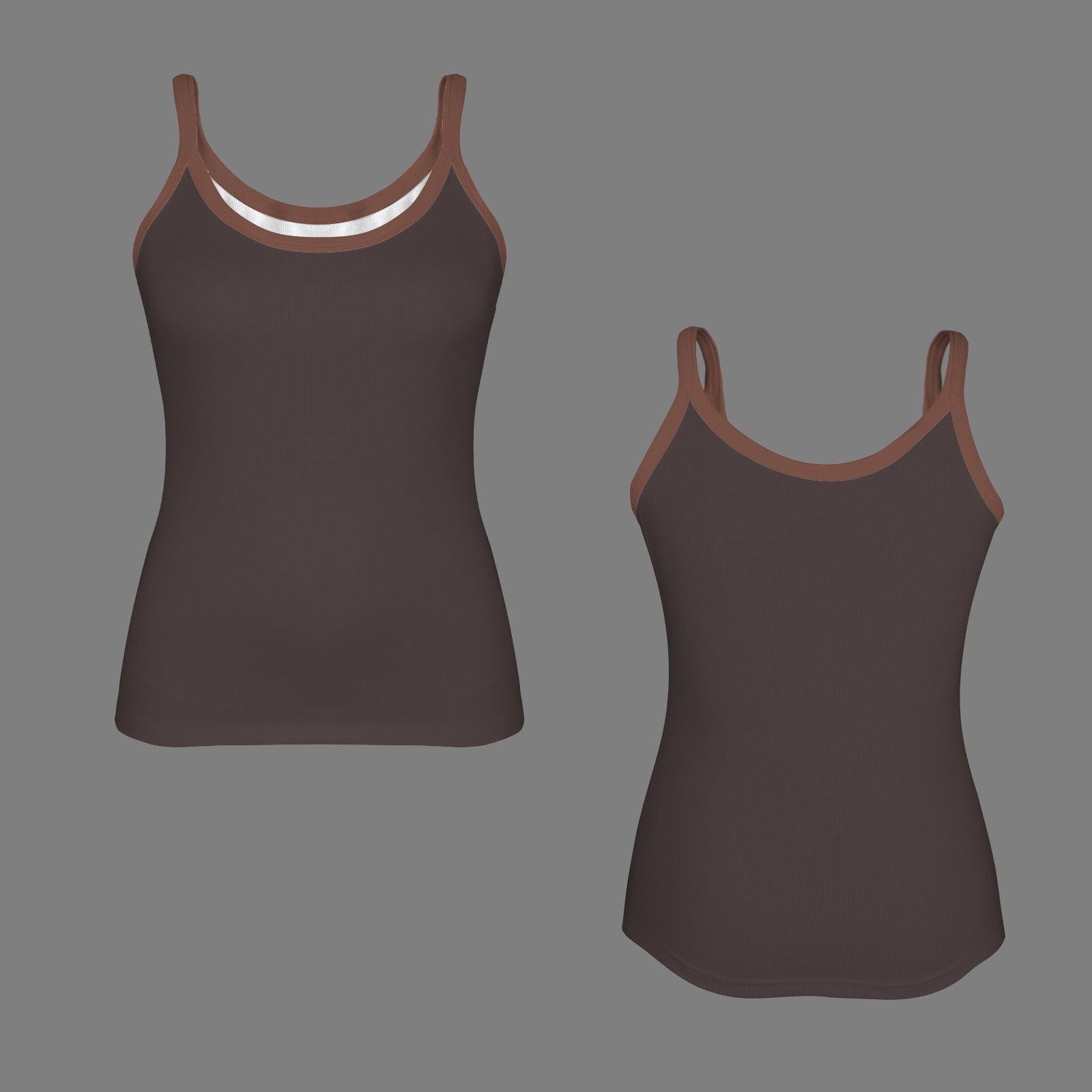 Espresso Spaghetti Strap Tank Top