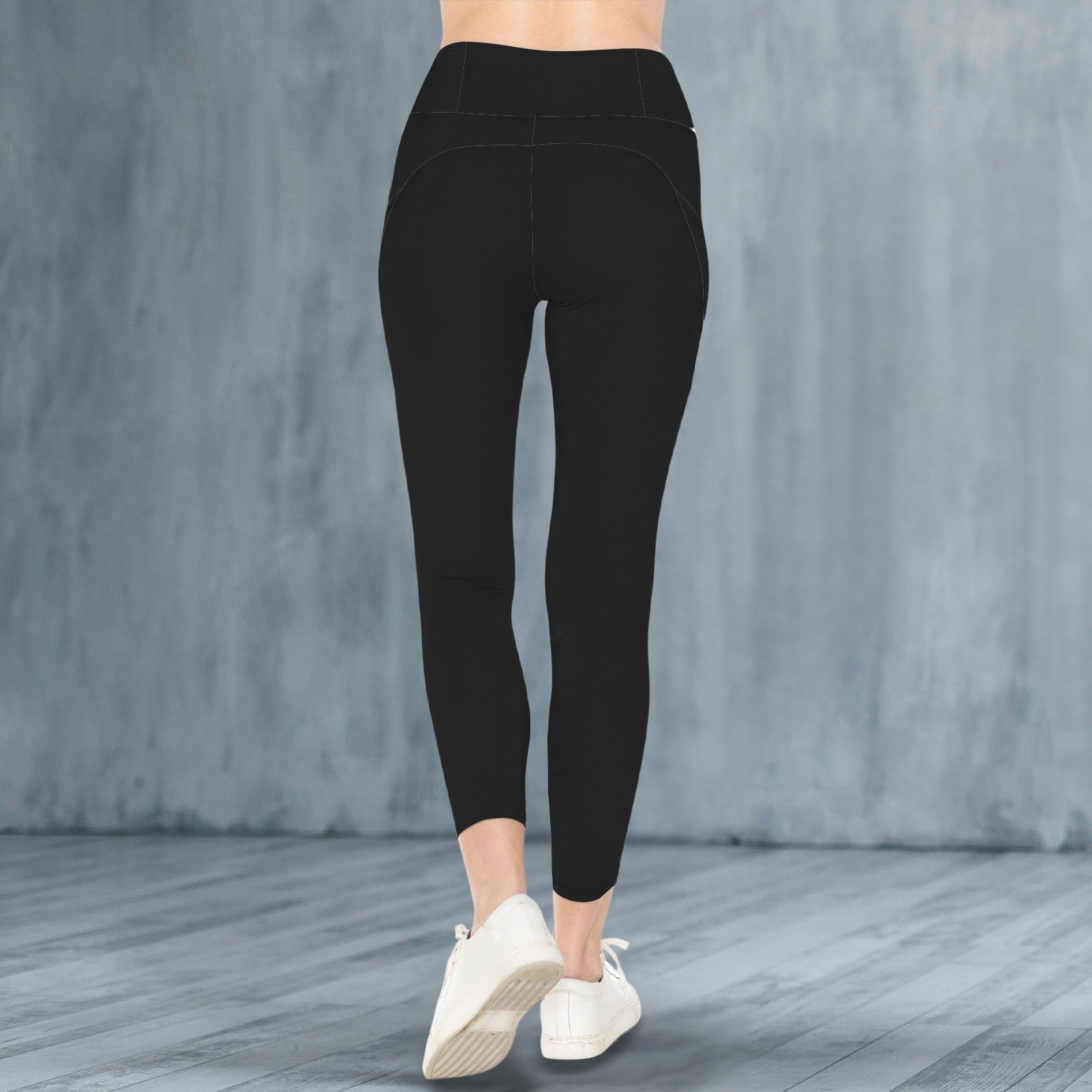 High Waist Yoga Pocket Leggings Black