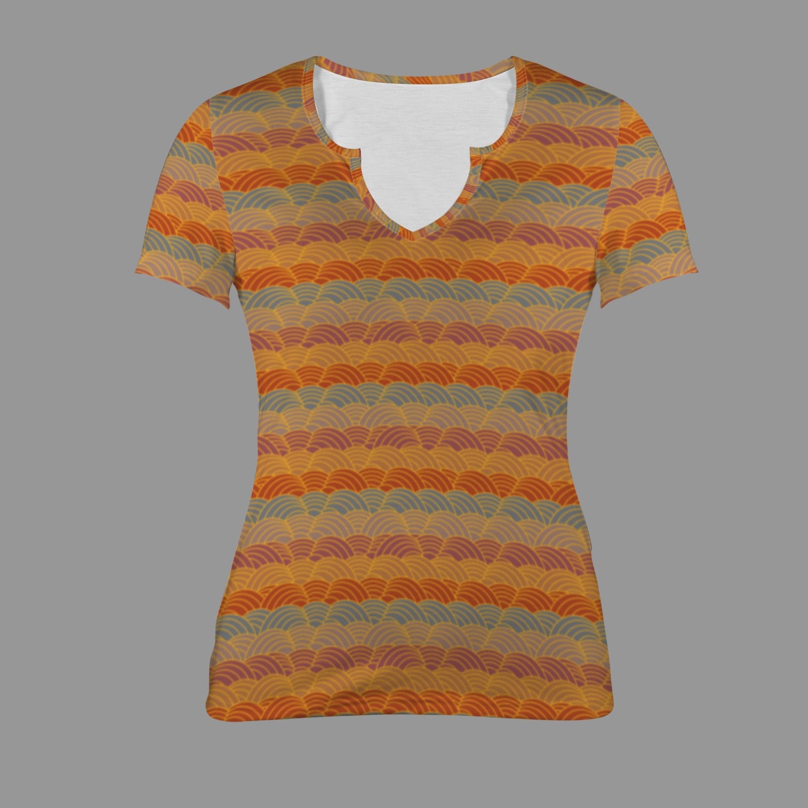 Multi Scallop Print Tee