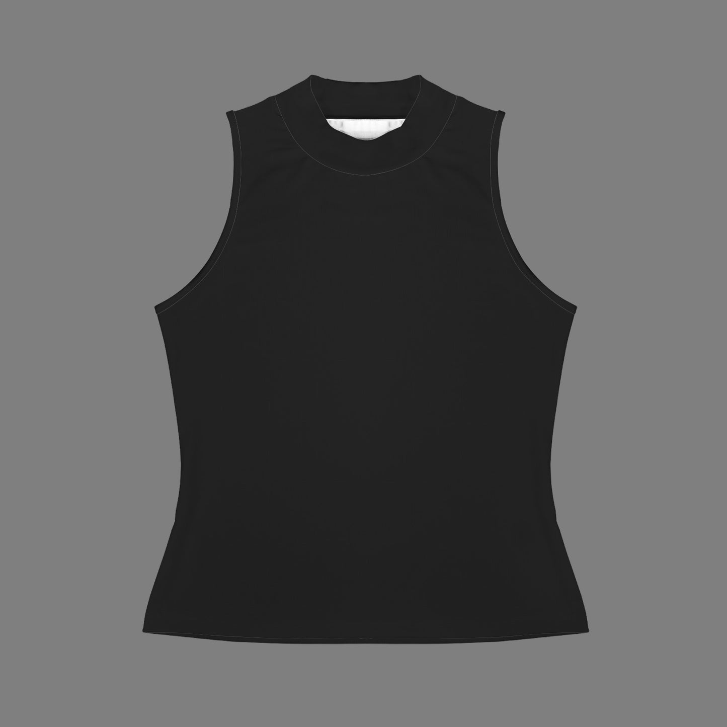 Casual Sleeveless Slim Fit Tank Top Black