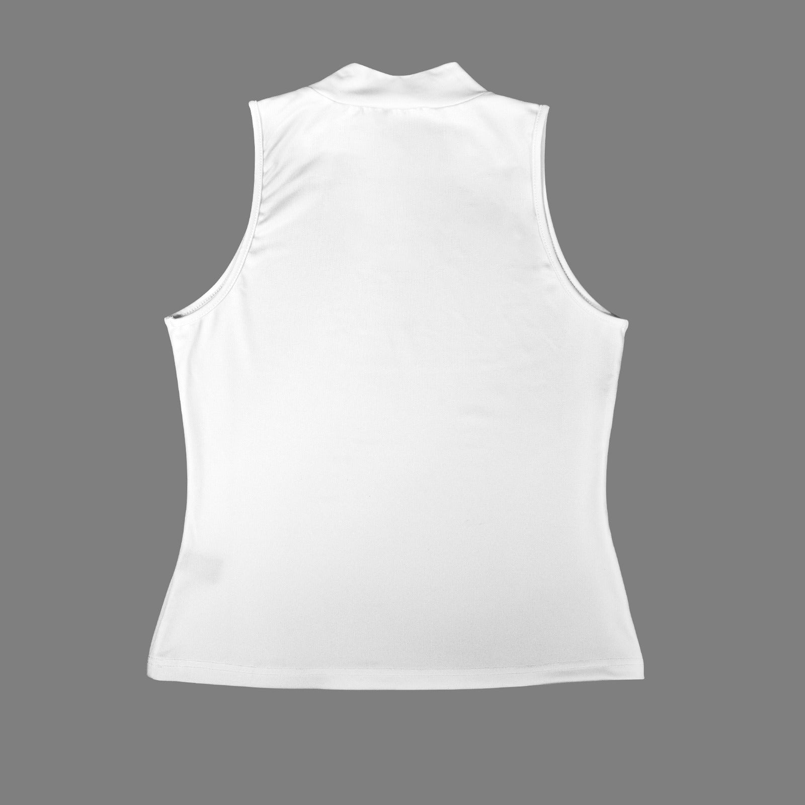 Casual Sleeveless Slim Fit Tank Top White