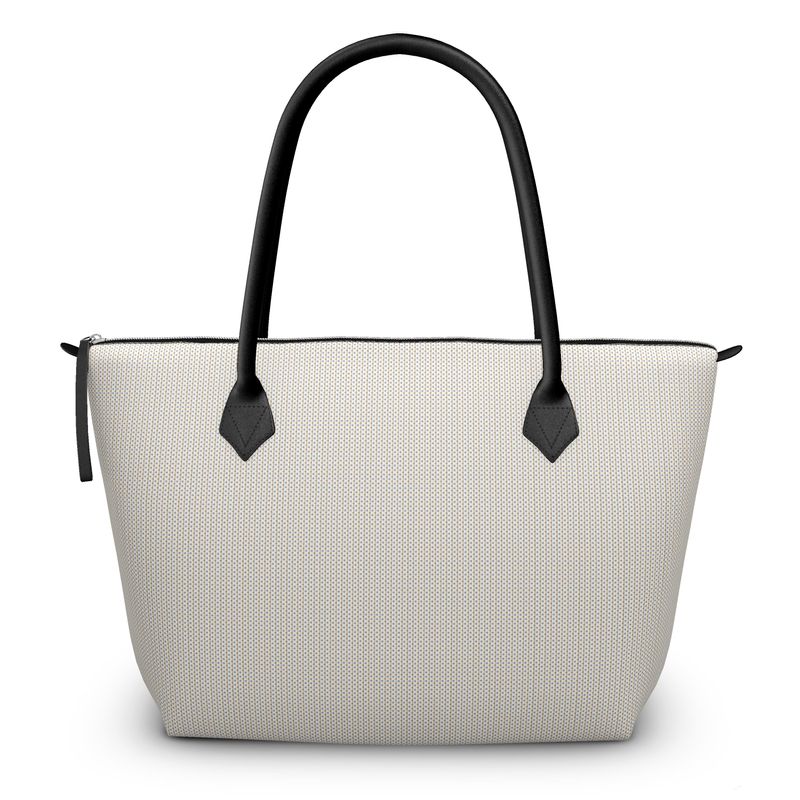 Neutral Light Leather Handbag