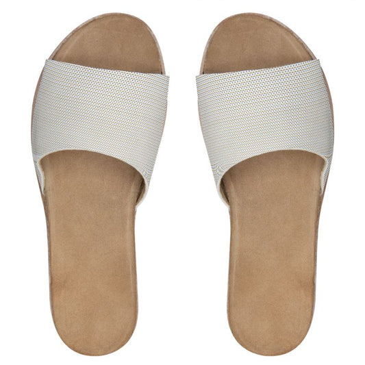 Neutral Light Leather Sandals