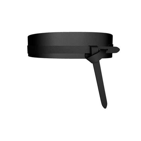 Black Leather Wrap Belt