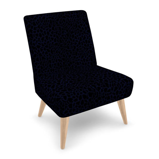 Violet Black Print Chair