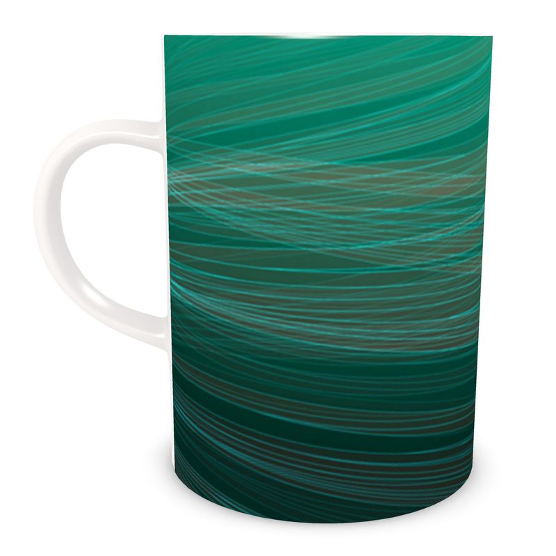 Leaf Abstract China Mug