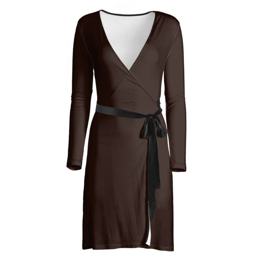 Espresso Wrap Dress