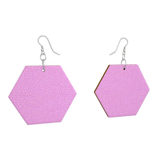 Wooden Earrings Geometric Shapes