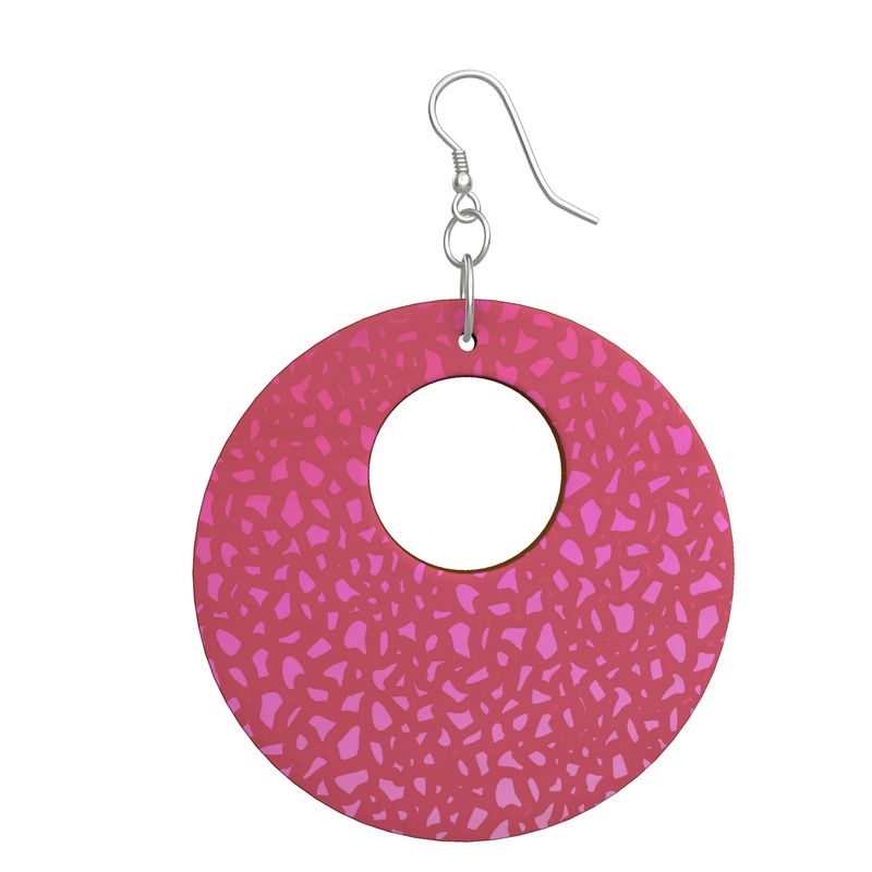 Earrings Magenta Coral