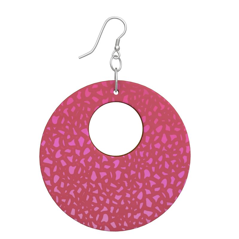 Earrings Magenta Coral