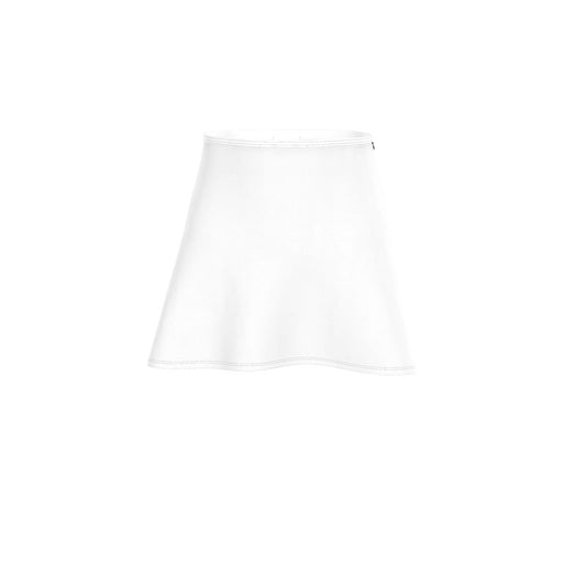 White Flared Skirt