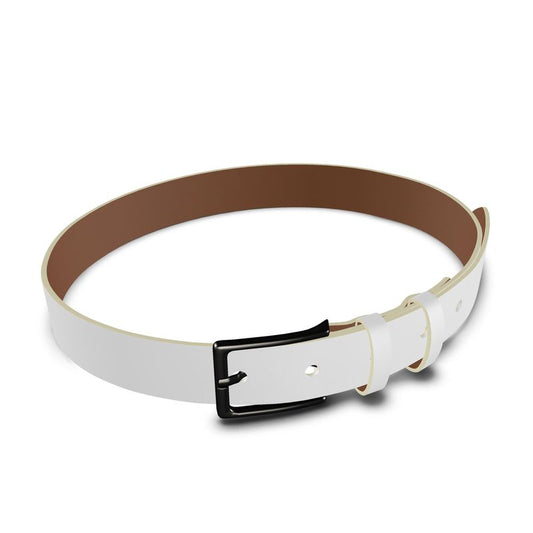 Leather Belt White