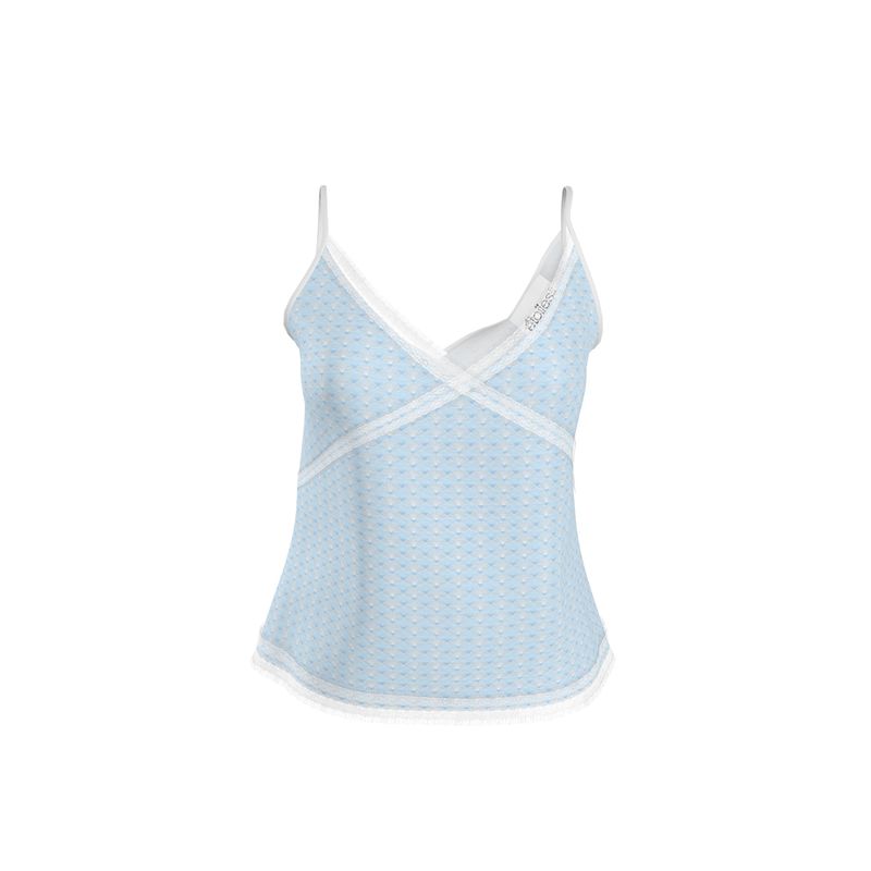 Blue Cloud Shell Print Camisole