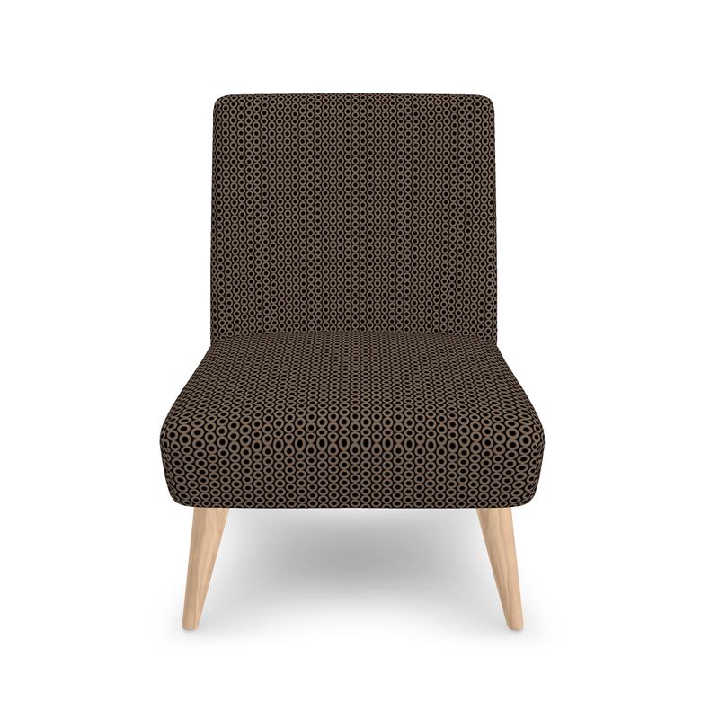 Circular Print Dark Neutral Chair